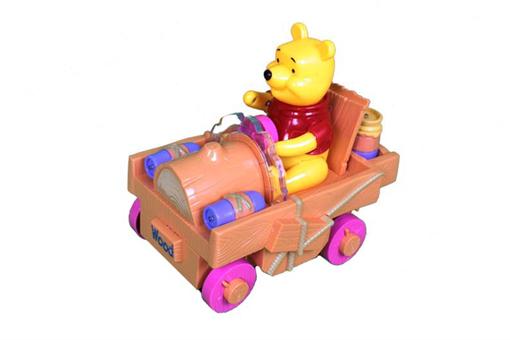 اسباب-بازی-خرس پو با ماشین چوبی