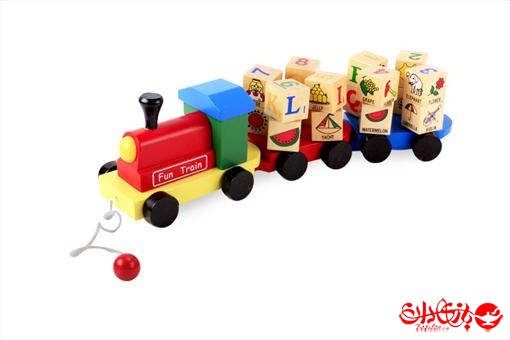 اسباب-بازی-قطار چوبی لگویی آموزشی کودک