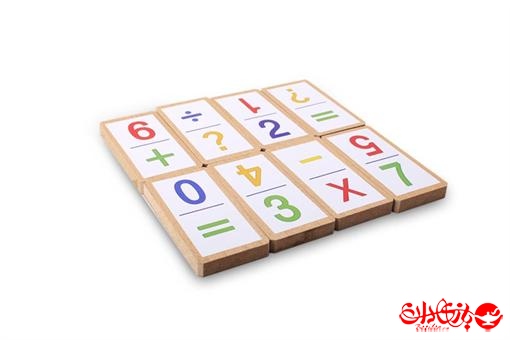 اسباب-بازی-دومینو اعداد انگلیسی 32 عددی جعبه چوبی