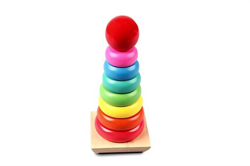 اسباب-بازی-گوی رنگی ساده چوبی مارک ToyPlus