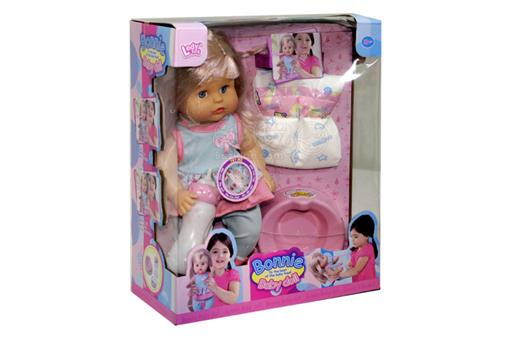 اسباب-بازی-عروسک دختر شیر خوار صدادار با پوشک