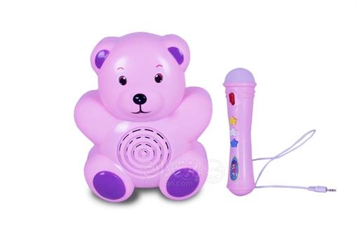 اسباب-بازی-میکروفن 2 تکه کودک طرح خرس