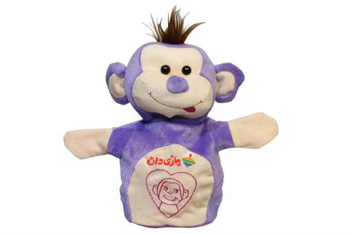 اسباب-بازی-عروسک نمایشی میمون بنفش