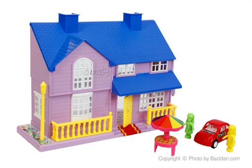 اسباب-بازی-خانه کوچک ویلایی درج آبی بنفش