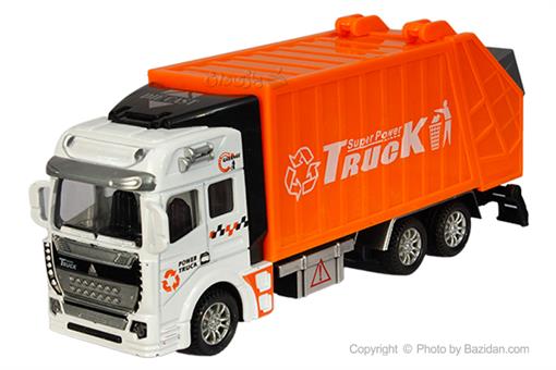 اسباب-بازی-ماشین زباله عقب کش نارنجی