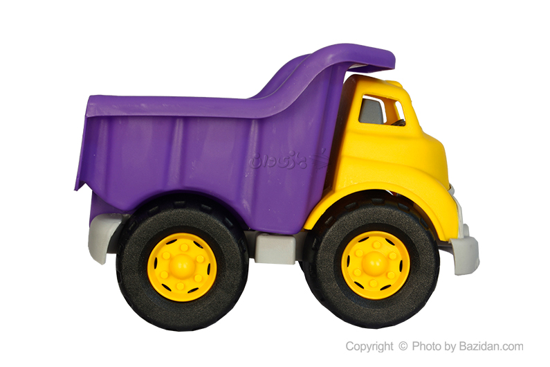تصویر شماره 1  کامیون خاکریز نشکن نیکو تویز زرد و بنفش
