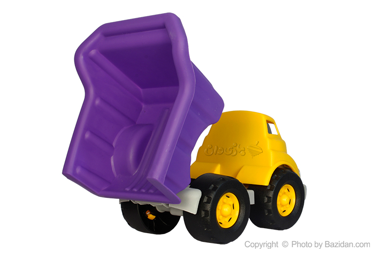 تصویر شماره 3  کامیون خاکریز نشکن نیکو تویز زرد و بنفش