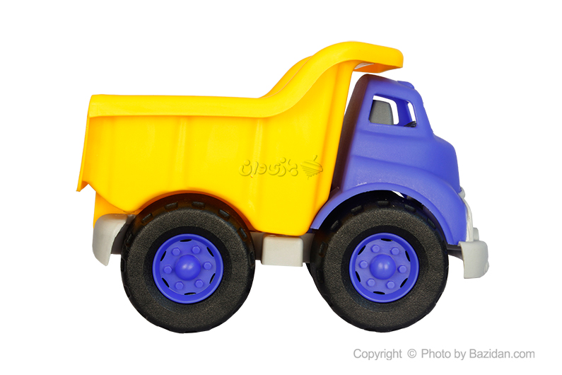 تصویر شماره 1  کامیون خاکریز نشکن آبی زرد نیکو تویز