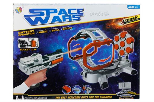اسباب-بازی-تفنگ فضایی با نشانه و ست تیراندازی