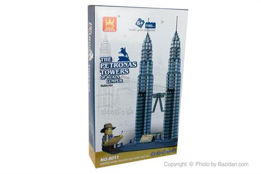 اسباب-بازی-لگو برج دوقلوی مالزی ١١٦٠ قطعه