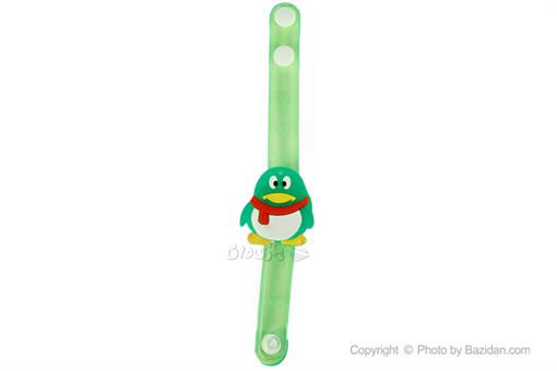 اسباب-بازی-دستبند چراغ دار سبز طرح پنگوئن