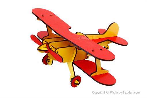 اسباب-بازی-سازه چوبی ساختنی هواپیما مدل R-Y