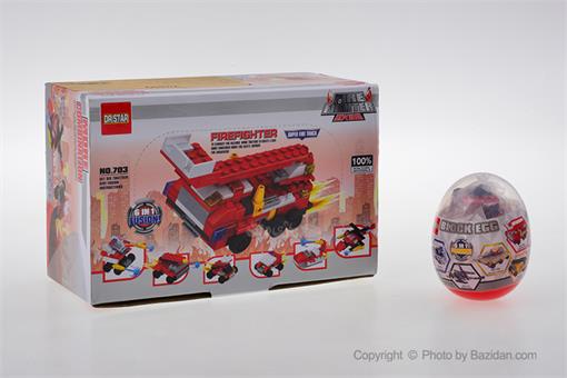 اسباب-بازی-لگوی تخم مرغی تجهیزات آتشنشانی ٦ مدل ٧٠٣