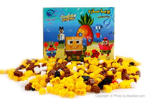 اسباب-بازی-لگو باب اسفنجی 410 قطعه پویا تویز